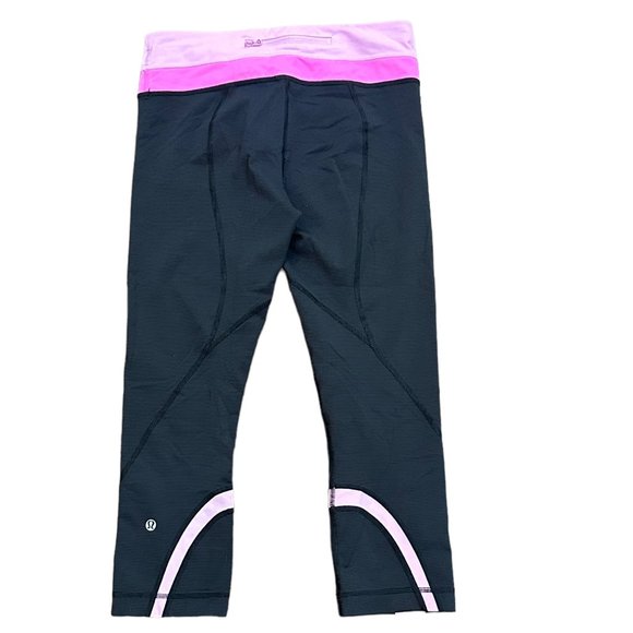 Lululemon Run Inspire Crop‎ II Athletic 21" Leggings Size 6 Style W6830S - Picture 1 of 5